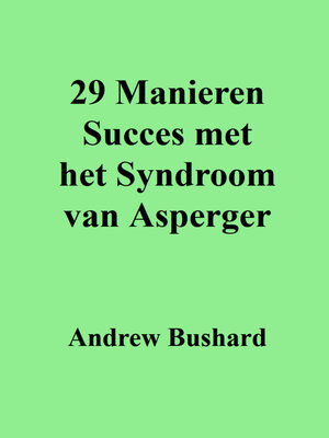 cover image of 29 Manieren Succes met het Syndroom van Asperger